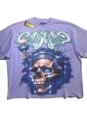 Godspeed Liberty Tears Rarity Purple Men’s T-Shirt Size Large Numbered New